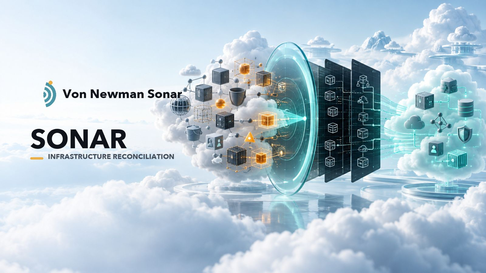 Von Newman Sonar infrastructure reconciliation visual